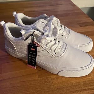 Levi’s Mens White Low Top Sneakers